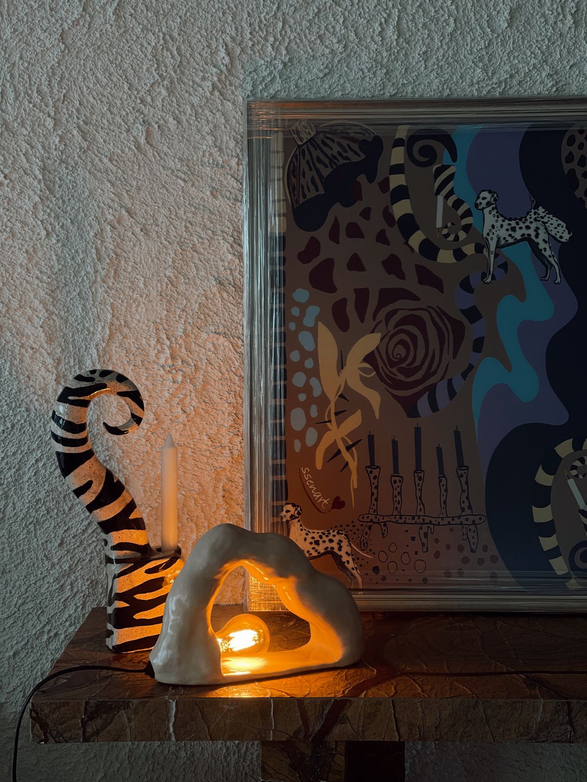 Dalmatian Candleholder — 3/4