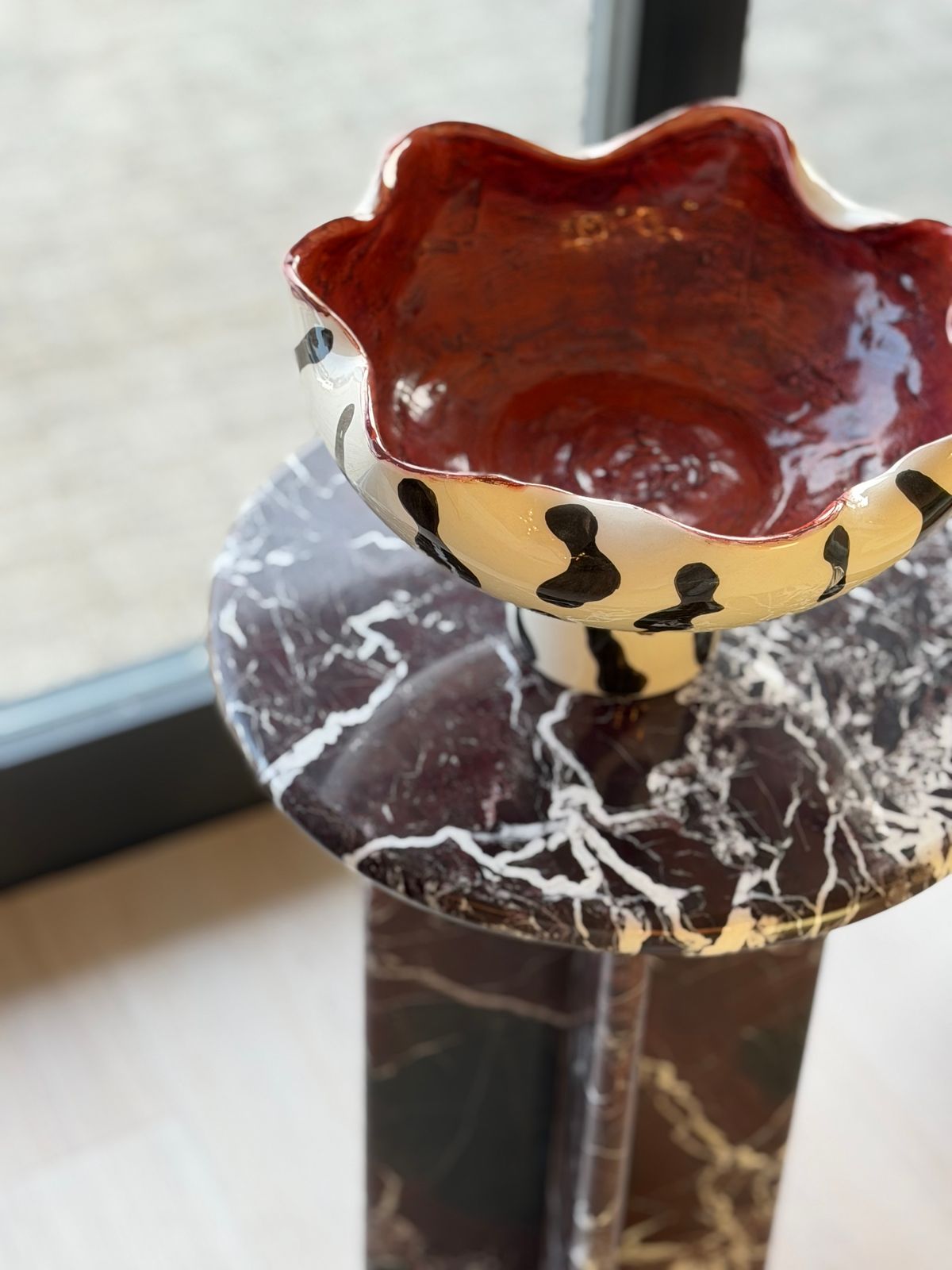 Dalmatian Pedestal Bowl — 5/13