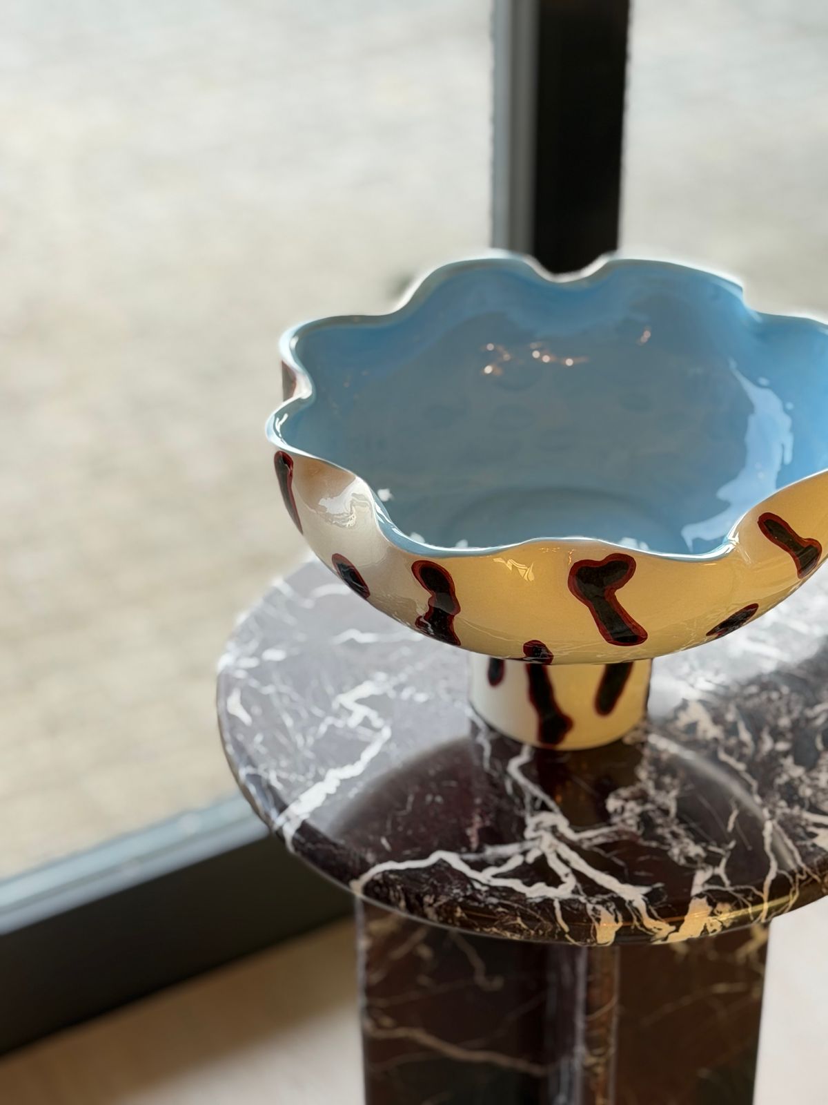 Dalmatian Pedestal Bowl — 6/13