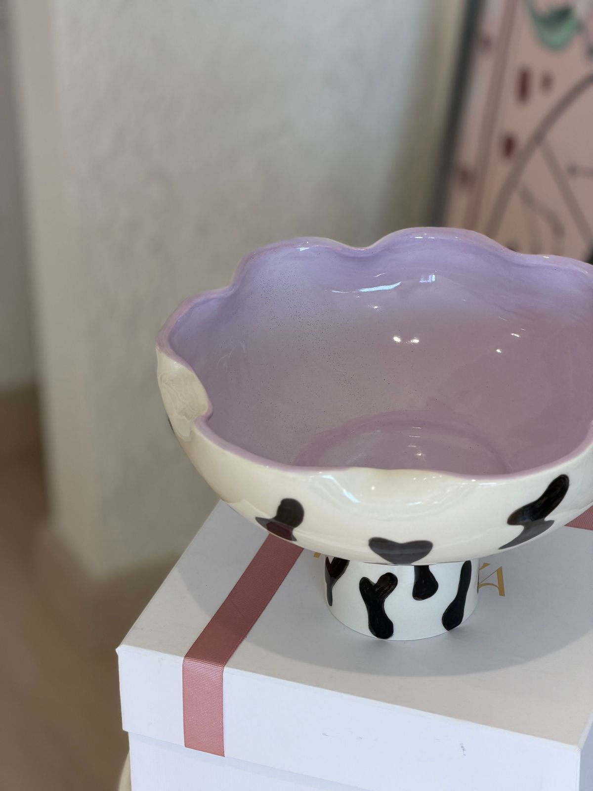Dalmatian Pedestal Bowl — 11/13